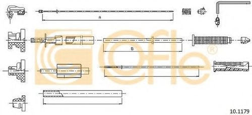 Cablu acceleratie CITROEN C5 II Break (RE) (2004 - 2016) COFLE 10.1179 piesa NOUA