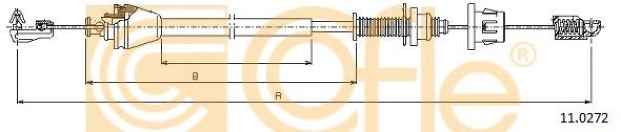 Cablu acceleratie RENAULT MEGANE I Break (KA0/1) (1999 - 2003) COFLE 11.0272 piesa NOUA