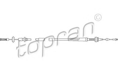 Cablu acceleratie SKODA OCTAVIA I Combi (1U5) (1998 - 2010) TOPRAN 109 853 piesa NOUA