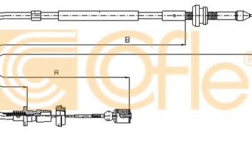 Cablu acceleratie VW GOLF III Cabriolet (1E7) (1993 - 1998) COFLE 10.0861 piesa NOUA