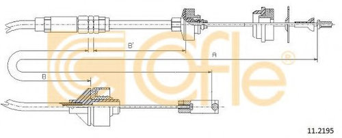 Cablu ambreiaj CITROEN BERLINGO (MF) (1996 - 2016) COFLE 11.2195 piesa NOUA