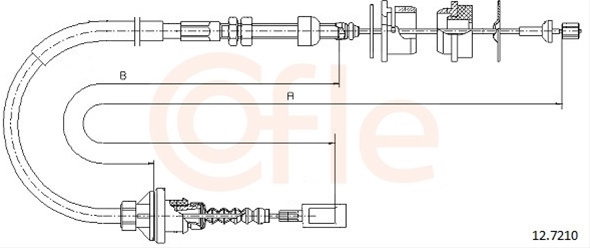 Cablu Ambreiaj Cofle Fiat 12.7210