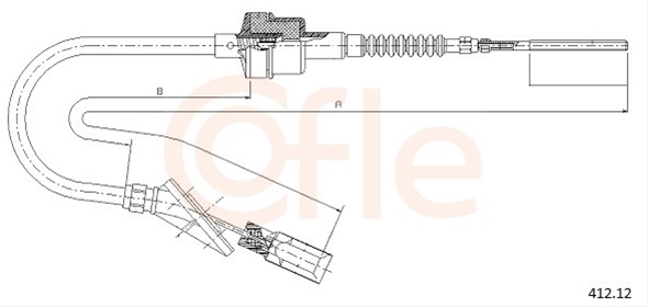 Cablu Ambreiaj Cofle Fiat 412.12