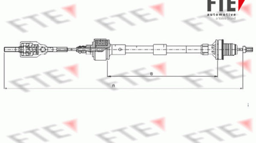 Cablu ambreiaj (FKS17017 FTE) OPEL