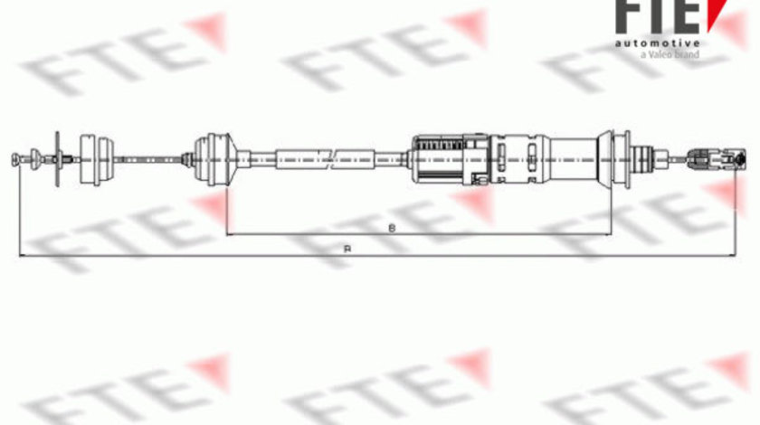 Cablu ambreiaj (FKS18033 FTE) Citroen,FIAT,LANCIA,PEUGEOT