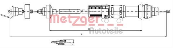 Cablu Ambreiaj Metzger Citroën 11.2198