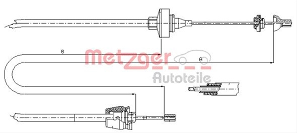 Cablu Ambreiaj Metzger Renault 10.2372