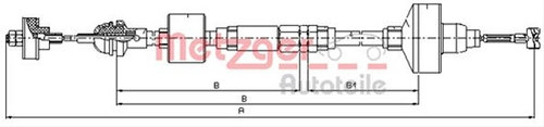 Cablu Ambreiaj Metzger Vw 10.3139