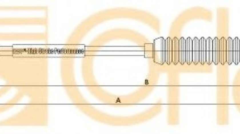 Cablu ambreiaj PEUGEOT 206 SW (2E/K) (2002 - 2016) COFLE 11.3058 piesa NOUA
