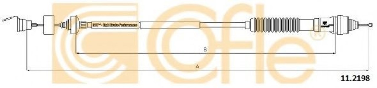 Cablu ambreiaj PEUGEOT PARTNER (2008 - 2016) COFLE 11.2198 piesa NOUA