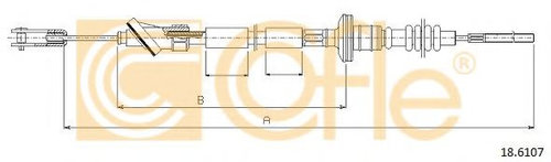 Cablu ambreiaj SUZUKI VITARA (ET, TA) (1988 - 1998) COFLE 18.6107 piesa NOUA