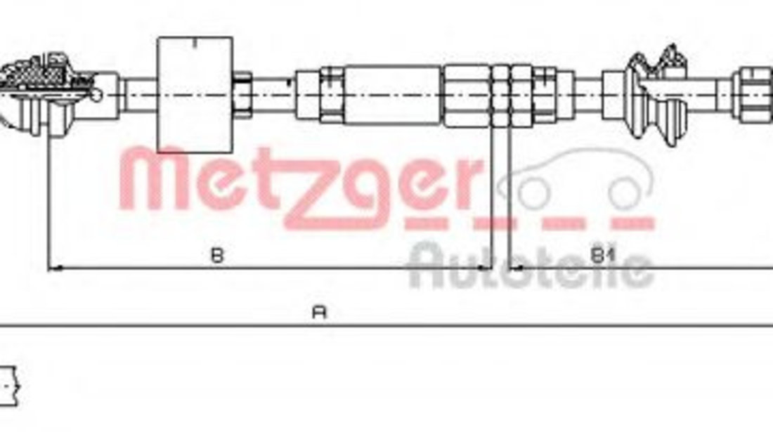 Cablu ambreiaj VW CADDY II Caroserie (9K9A) (1995 - 2004) METZGER 10.3159 piesa NOUA