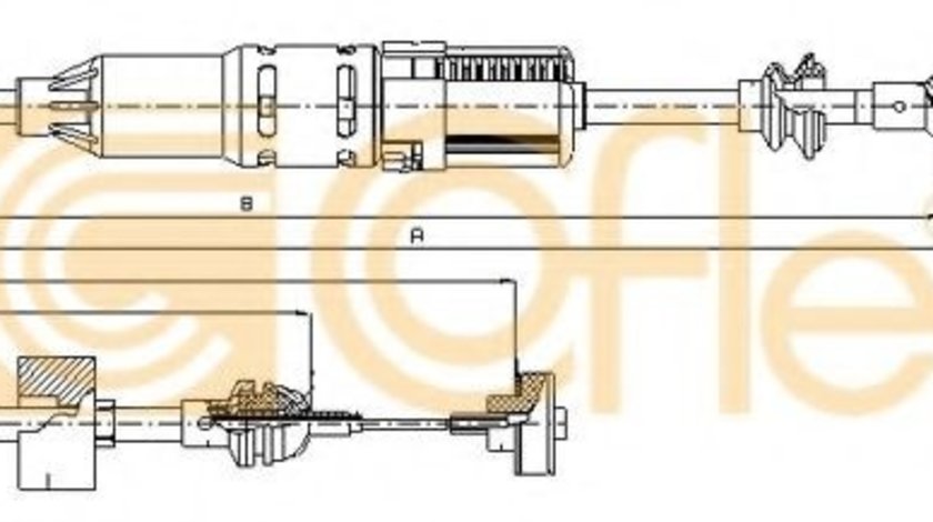 Cablu ambreiaj VW POLO CLASSIC (6KV2) (1995 - 2006) COFLE 10.3441 piesa NOUA