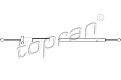 Cablu, capota motor VW GOLF IV (1J1) (1997 - 2005) TOPRAN 108 361 piesa NOUA