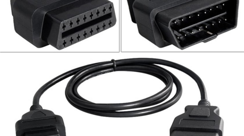 Cablu extensie - prelungitor OBD2 16 pin tata la mama