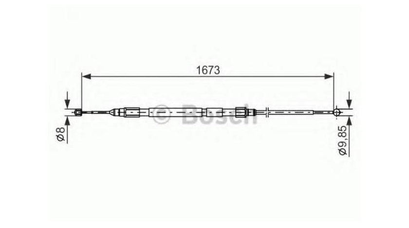 Cablu frana BMW 5 (E60) 2003-2010 #2 1987477947