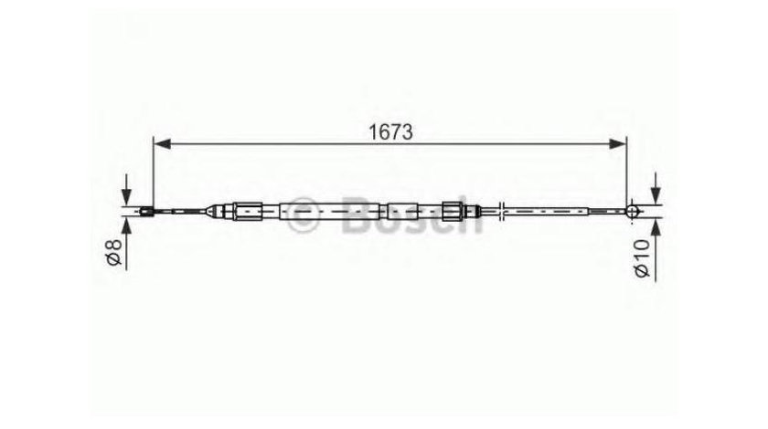 Cablu frana BMW 5 Touring (E61) 2004-2016 #2 1987477948