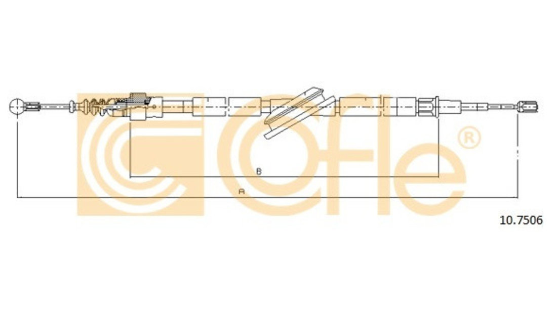 Cablu Frana De Mana Cofle Volkswagen New Beetle 1998-2010 10.7506