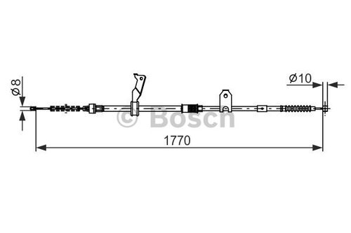 Cablu, frana de parcare (1987482298 BOSCH)