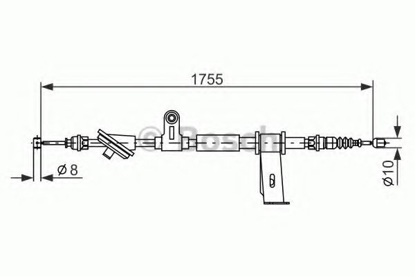 Cablu, frana de parcare ALFA ROMEO 159 (939) (2005 - 2011) BOSCH 1 987 477 111 piesa NOUA