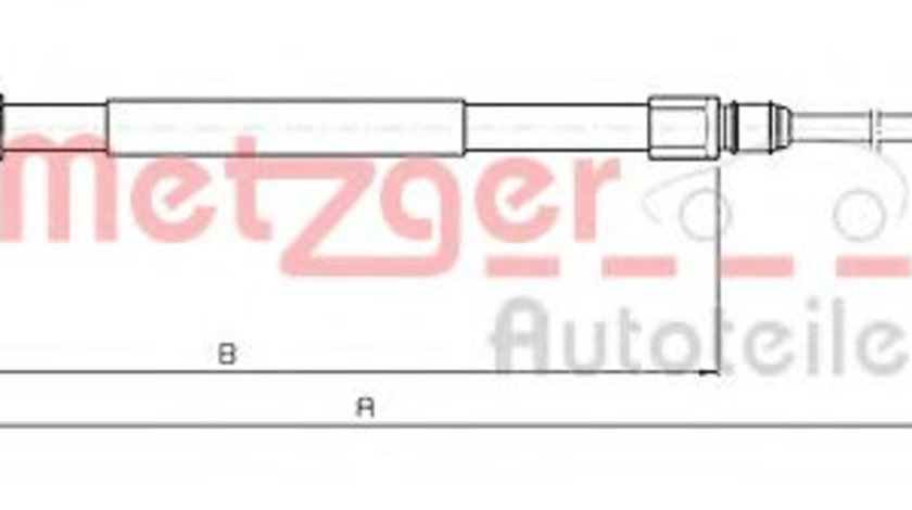 Cablu, frana de parcare BMW Seria 1 Cabriolet (E88) (2008 - 2013) METZGER 10.4138 piesa NOUA