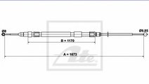 Cablu, frana de parcare BMW Seria 5 Touring (E61) ...