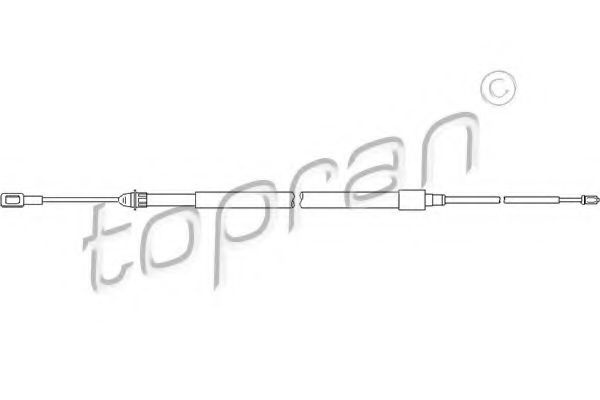 Cablu, frana de parcare CITROEN C5 II Break (RE) (2004 - 2016) TOPRAN 721 659 piesa NOUA