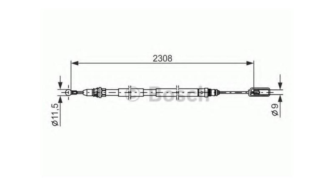 Cablu, frana de parcare Citroen C8 (EA_, EB_) 2002-2016 #2 1400310180