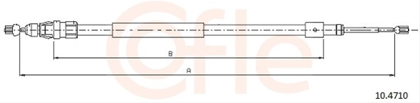 Cablu, Frana De Parcare Cofle Citroën 10.4710