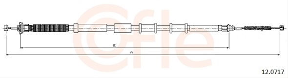 Cablu, Frana De Parcare Cofle Fiat 12.0717