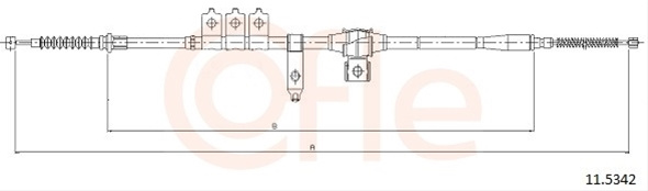 Cablu, Frana De Parcare Cofle Ford 11.5342