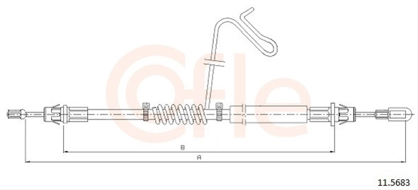 Cablu, Frana De Parcare Cofle Ford 11.5683