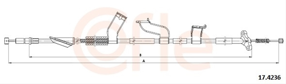 Cablu Frana De Parcare Cofle Honda 17.4236