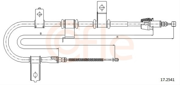 Cablu, Frana De Parcare Cofle Hyundai 17.2541