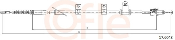 Cablu, Frana De Parcare Cofle Kia 17.6048