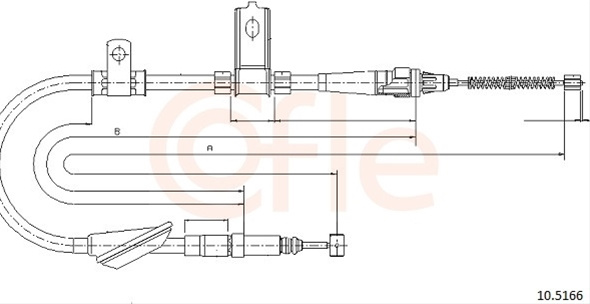 Cablu, Frana De Parcare Cofle Land Rover 10.5166