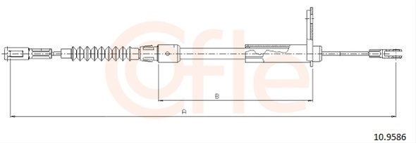 Cablu, Frana De Parcare Cofle Mercedes-Benz 10.9586