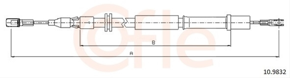 Cablu, Frana De Parcare Cofle Mercedes-Benz 10.9832