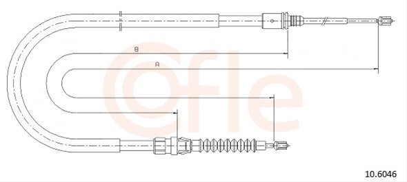 Cablu, Frana De Parcare Cofle Peugeot 10.6046
