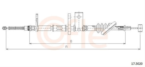 Cablu, Frana De Parcare Cofle Suzuki 17.5020