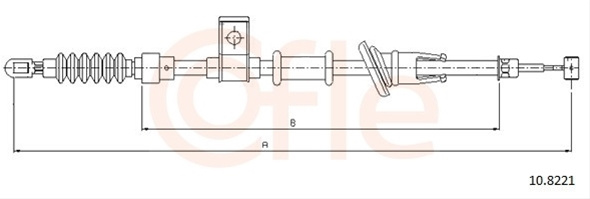 Cablu, Frana De Parcare Cofle Volvo 10.8221