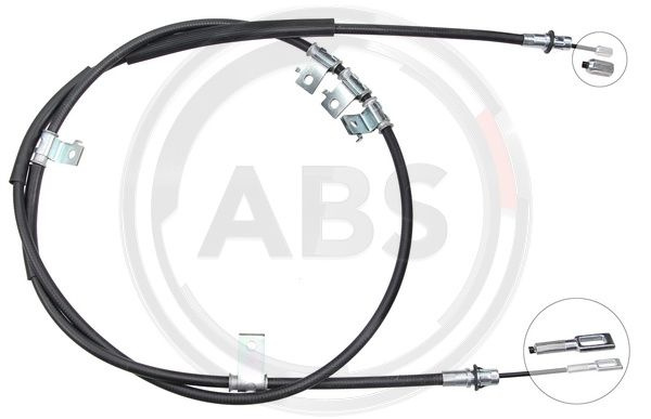 Cablu, frana de parcare dreapta (K13906 ABS) DODGE,FIAT