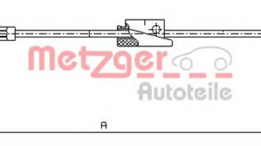 Cablu, frana de parcare FORD FIESTA IV (JA, JB) (1995 - 2002) METZGER 11.5452 piesa NOUA