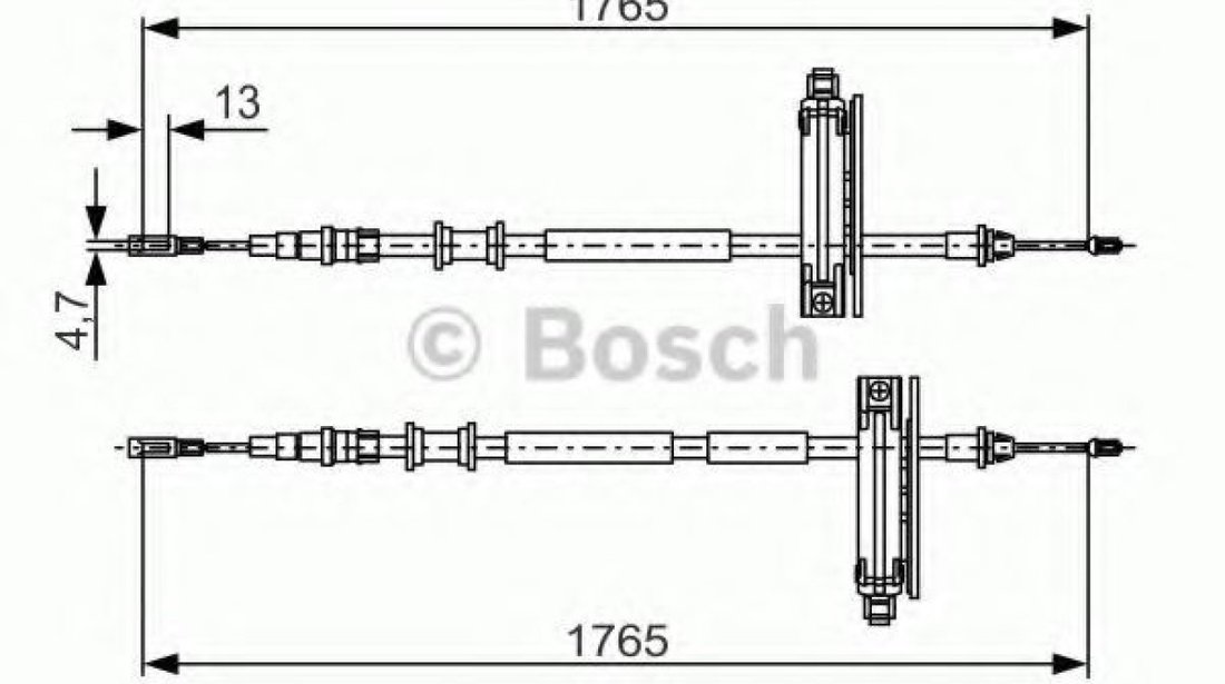 Cablu, frana de parcare FORD FOCUS (DAW, DBW) (1998 - 2007) BOSCH 1 987 477 933 piesa NOUA