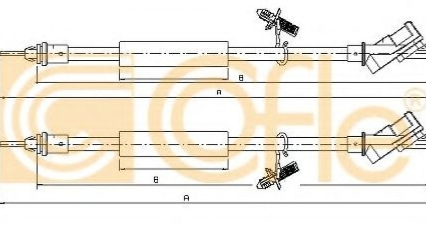 Cablu, frana de parcare FORD FOCUS II (DA) (2004 - 2012) COFLE 10.5367 piesa NOUA