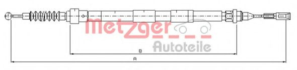 Cablu, frana de parcare FORD GALAXY (WGR) (1995 - 2006) METZGER 10.7620 piesa NOUA