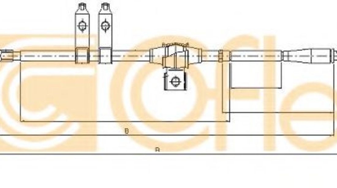Cablu, frana de parcare FORD RANGER (ER, EQ) (1998 - 2006) COFLE 10.5341 piesa NOUA