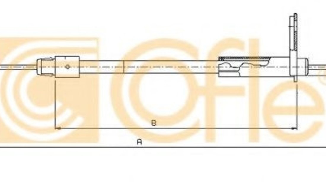 Cablu, frana de parcare MERCEDES A-CLASS (W168) (1997 - 2004) COFLE 10.9327 piesa NOUA