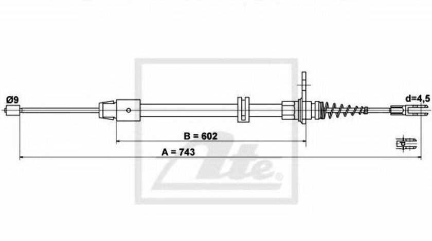 Cablu, frana de parcare MERCEDES CLS Shooting Brake (X218) (2012 - 2016) ATE 24.3727-0478.2 piesa NOUA