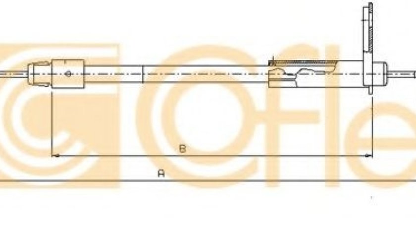 Cablu, frana de parcare MERCEDES VANEO (414) (2002 - 2005) COFLE 10.9326 piesa NOUA